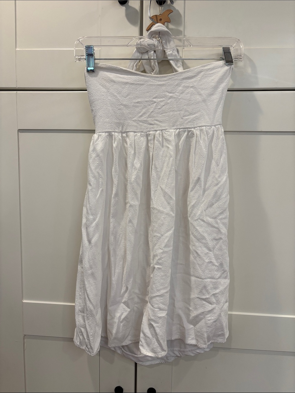 PACSUN L.A. Hearts White Strapless Sundress